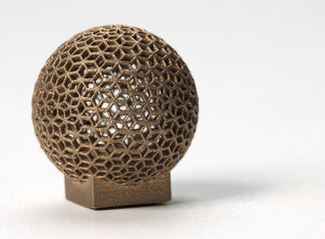 China Aluminum DMLS 3D printing for Sphere Shape , Golden electroplating supplier